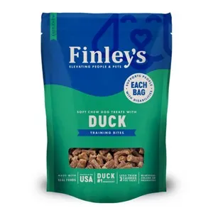 6oz Finley's Duck Recipe Soft Chew Trainer Bites - Dog/Cat Supplements